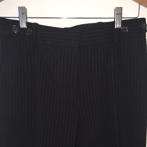 Claiborne Black Pinstripe Sloan Trouser  Size 4 - Picture 3 of 4